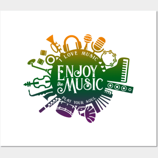 Enjoy the music Posters and Art